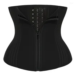 Women's Shapers Corset Rib Buckle Zipper Shaping 29 Steel Bones Waist Trainer Latex Reducing And Girdles For Women