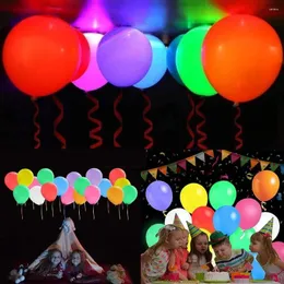 Party Decoration 5/10pcs LED Light Up Balloons Lysande glöd i den mörka ballongtillförseln Birthday Easter Wedding