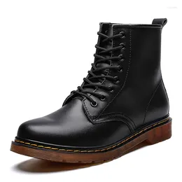 Boots 35-46 Unisex Genuine Leather High Fashion Woman Shoes Classic Designer Platform Waterproof Non-slip Sneakers Men