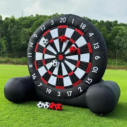 Utomhusuppblåsbar fotboll Dart Board Giant Soccer Darts With Soccer Ball Support Frame för uppblåsbar kick Dartboard Sport Game