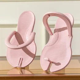 Terlik Şeker Renkli Kadınlar Yaz 2023 Katlanır Moda Flip Flops Kişilik Çift Rahat Daireler Eve