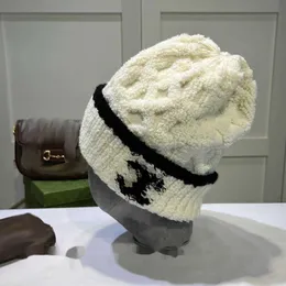 Three-dimensional Letter Woolen Designer Cashmere Hat Soft Comfortable Stylish Handsome Leisure Autumn and Winter