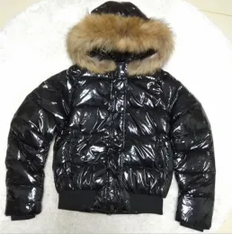 Kadınlar Naylon Aşağı Kısa Ceket Tasarımcısı Lady Fur Hooded Düğmesi Zip Kış İnce Out Giyim Moda Kız Stand Yakası sıcak yastıklı ceket S-XL