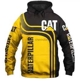 Men's Hoodies Sweatshirts Winter Fall Hooded Sweatshirt Husband Tracksuit Caterpillar Excavator 3d Print Graphic Men_s YQ231027