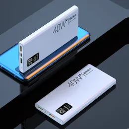 Power Bank 20000 mAh PD40W PowerBank dwukierunkowy szybki przenośny wyświetlacz cyfrowy zewnętrzny bateria baterii Banka dla telefonów komórkowych DD5 EE1