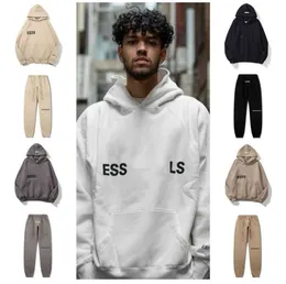 EssentialSweatshirt Winter Hoodie Fashion Men's Luxury Sweatshirts TrackSuits Brand ESレターフーディーズファッションスポーツトップパンツスーツボーイフード付きC23