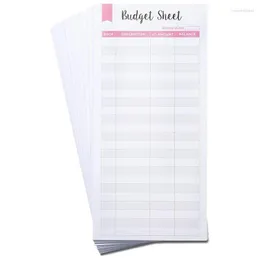 غلاف الهدايا 90 PCS أوراق ميزانية المصاريف منظم فاتورة من أجل A6 Binder Cash Envelope Trackers Planner