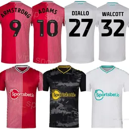 23 24 Clube de Futebol 10 Che Adams Jerseys 7 Joe Aribo 22 Carlos Alcaraz 3 Ryan Manning 17 Stuart Armstrong 9 Adam Armstrong Camisa de Futebol Kits Preto Vermelho Branco NanAnPuDun