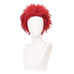 CATSUT DISTUMER Röd rygg utformad hår chucky värmebeständig cosplay kostym peruker + gratis peruk lock