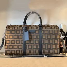 Duffel Taschen 50 cm große Kapazität Reise Verkauf Frauen Männer Echtes Leder Schulter Mode Tasche Handgepäck Boden Nieten mit Verschlusskopf Marke Y004 027