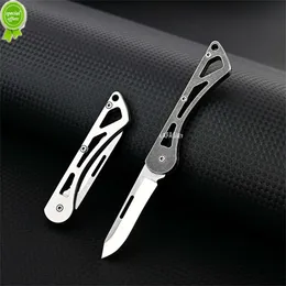 Mini coltello pieghevole in acciaio inossidabile Portachiavi affilato Coltello portatile da esterno Coltello da frutta Openning Express Box Cutter Piccolo coltello