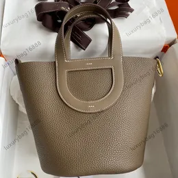 nuovo stile Borsa a secchiello con coulisse Borsa a tracolla firmata ln the loop Borsa alla moda Borsa da spiaggia Borsa da sera Pochette versione originale completamente fatta a mano di alta qualità Picotin tc