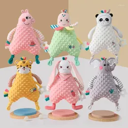 Blankets Born Sleeping DollsCute Cartoon Baby Soft Cute Animal Kids Sleep Toy Soothe Appease Accessible Towel Bibs Saliva