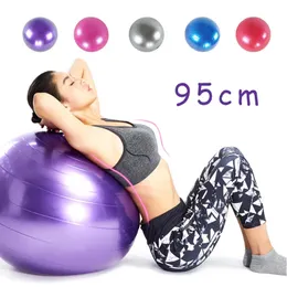 Bolas de Yoga 95cm PVC Grande Bola Fitness Engrossado à Prova de Explosão Exercício de Reabilitação Home Gym Equipamento de Pilates com Bomba 231027