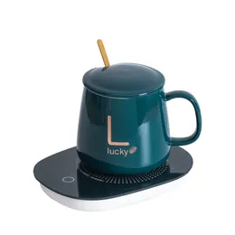 Kaffekoppelektronikvärmare Electric Cup Warmer Intelligent Heating Coffee Cup Electric Thermos Cup Coaster Coastatic Cup