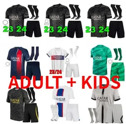 23 24 MBAPPE HAKIMI Soccer Jerseys Adults and Kids 2023 2024 UGARTE G.RAMOS SKRINIAR ASENSIO LEE KANG IN O.DEMBELE Fourth Maillots De Football Kit VERRATTI Third Shirt