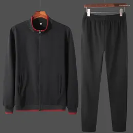 Running Sets 2023 Tech Men Tracksuit Casual Zipper Male Jackets Pants Two Piece Streetwear Sports Oversized Compresion Hombre