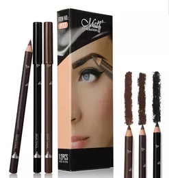 12pcs Eye Brow Pencils Make Up Set 3 Colors Waterproof Eyebrow Eye Liner Pen Lip sticks Cosmetics Beauty Makeup tool Kit2790006