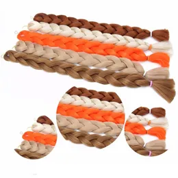 Jumbo Braids Hair 82inch 165g Pure Color Ultra Braid Premium Synthetic Braiding Hair Extensions 28 Colors Optional Trenzas Jumbo Cabello