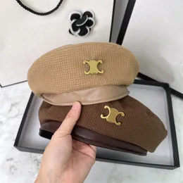 Novos Berets Designer 4 Cores Mulheres Luxo Moda Letras Lã Chapéus Marca Cashmere Chapéu Cap Senhora Chapéu Formal Boina Quente Chapéu Todas as Estações Caps