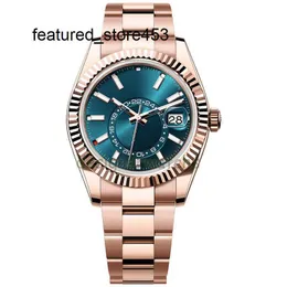 Luxury Watch Clean Factory Rolaxes Watch 2023 Quality New High Automatic Movement Mechanical 42mm rostfritt stålrem som roterar liten urtavla w np5f