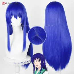 Trajes de catsuit anime a vida desastrosa de saiki k teruhashi kokomi cosplay 60cm azul cabelo reto resistente ao calor + peruca boné