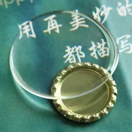 200 Pz / lotto 58 MM Cupole epossidiche trasparenti Adesivo circolare in resina trasparente alta 1 6 MM Spessore Risultati gioielli fai da te 51 MM 50 MM Disponibili2539