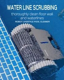 Limpador de piscina Robô sem fio Limpador de piscina sem fio Controle de APP 15000mAh Bateria de íon de lítio 150min Área de limpeza 120m² Planejamento de rota para PVC, mosaico, cimento