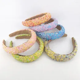 Fermagli per capelli 3 cm Colore della caramella Giovani ragazze Estate Quotidiano Festa Dolce Y2k Largo Triangolare Paillettes Acrilico Pietra schiacciata Spugna Cerchio di plastica