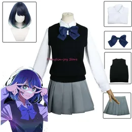 Oshi No Ko Cosplay Kostüm Schulmädchen Set Kurokawa Akane JK Uniform Student Sommer Hemd Rock