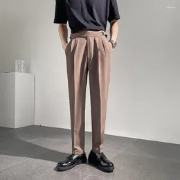 Men's Suits Men's & Blazers Men's Casual Suit Pant Office Business Fashion Loose Tapered Pants Man Korean Streetwear Trend