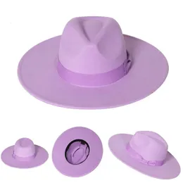 Szerokie brzegowe czapki wiadra męska miękka fedora kapelusz 95 cm Jazz Fashion Bow Top Peach Heart Large Gorras Para Hombres 231027