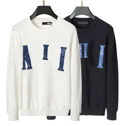 Nowy męski projektant swetrów jesienna zimowa wełna kurtka bluza bluza z kapturem stałe kolor gwiazda moda moda ciepła swoboda 001