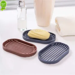 Double Sided Drainage Soap Holder Elastic No Punching Portable Soap Box Durable Anti-slip Soap Tray Bathroom Storage Supplies