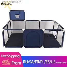 Bebek Raylı Yeni Çocuk Playpen Baby Playground Çocuklar Güvenlik Çit Çocuk Top Çukur Play Pilen Çocuk Güvenlik Bariyeri Bebek Playpen Parkı 6 M-6 YL231027