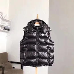 Gilet da uomo con cappuccio Gilet stile europeo e americano piumino Parka di alta qualità Fashion hombre Taglia 1--5