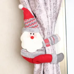 Anello con fibbia per tende natalizie creative, decorazione per bambole in cartone animato, con fibbia per vetrina, pendente natalizio decorativo