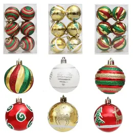 Decorações de Natal Bolas Doces Cane Árvore Enfeites Bola Xmas Pendurado Pingentes Home Party Decor 2023 Ano Presente Navidad 231027