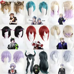 Catsuit Costumes Twisted-Wonderland Riddle Rosehearts Floyd Jade Epel Felmier Lilia Vanrouge Rie Bucchi Vil Schoenheit Cosplay Wigs