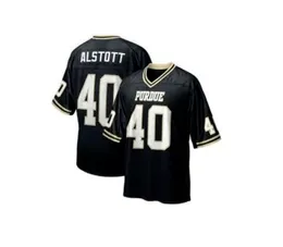 Custom Mike Alstott 40 Purdue Football Throwback Jersey All Stitched S-6XL