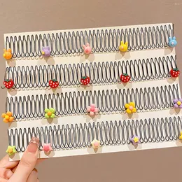 Hårtillbehör 2023 Stretchable Invisible Clips Girl U Shape Finish Fixer Comb Pannband Kvinnor Trasiga sorteringsverktyg