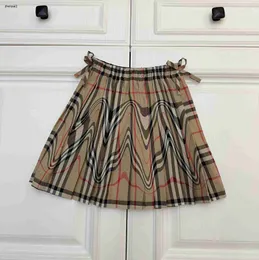 Luxury girl Skirt Bow decoration Kids short skirt Size 100-160 Multi color striped cross design Baby Princess Dresses Oct25