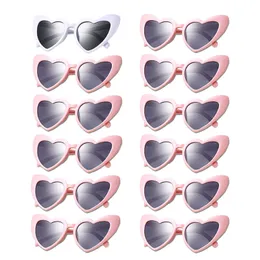 Other Event Party Supplies 6/10/12Pcs Bridesmaids Gifts Wedding Gifts for Guests Bachelorette Hen Party Favors Groomsman Gifts Heart Sunglasses 231026