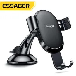 Essager Gravity Car Phone Holder For Samsung Xiaomi Universal Mount Sucker Holder For Phone in Car Mobile Phone Holder Stand ZZ