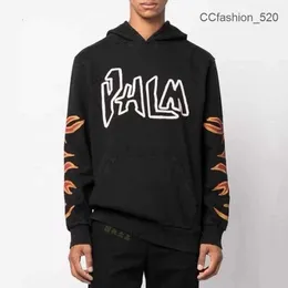 Palms Angels Designer Fashion Clothing Sweatshirts Luxury Men's Sweatshirts Attrids and Winter New Palms Angel Angel Flame Letters Sweater Sweater 4ym2