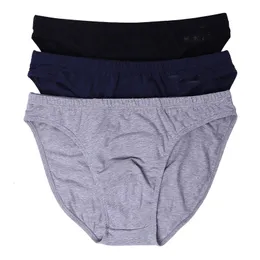 Cuecas 3PcsPack Mens Underwear Algodão Respirável Homens Briefs Confortáveis Calcinhas Sólidas Lingerie SXXL 231027