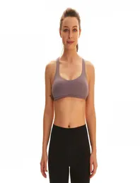 Reggiseno sportivo yoga nudo skinfriendly Cross back lu reggiseno abbigliamento da palestra donna corsa esercizio fitness anello non acciaio intimo8726381