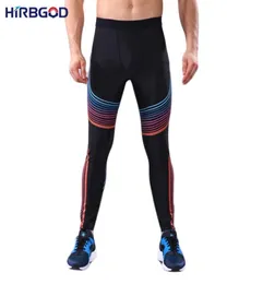 HIRBGOD Blue Red Stripe Print Yoga Pant Men Tight Running Pant Sport Legging Compression Fitness High Waist Sport TrousersHT0359617145