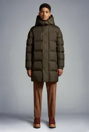 2023 herbst Winter männer Weiße Ente Unten Parkas Jacken Zipper Mit Kapuze Gestreift Mann Schlank Lange Mäntel MKM008