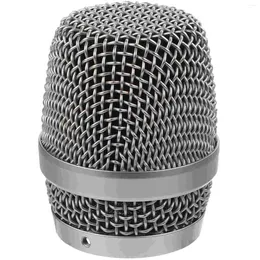 Microfones microfone cabeça de malha metal cabeças substituição grill grelhas web bola esponja durável